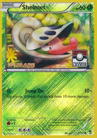 Shelmet (8/111) (League Promo 3rd Place) [XY: Furious Fists] | Nerdhalla Games