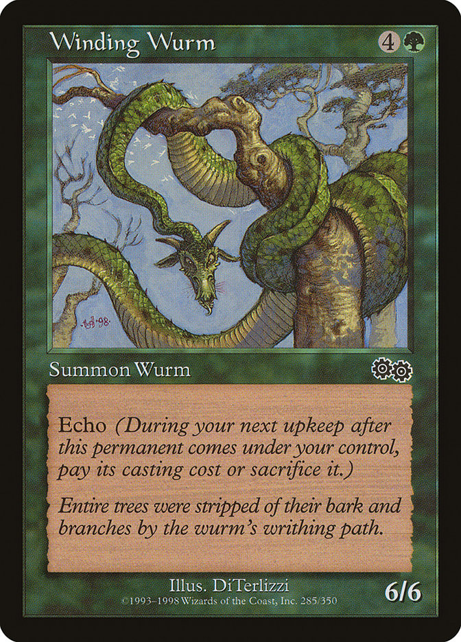 Winding Wurm [Urza's Saga] | Nerdhalla Games