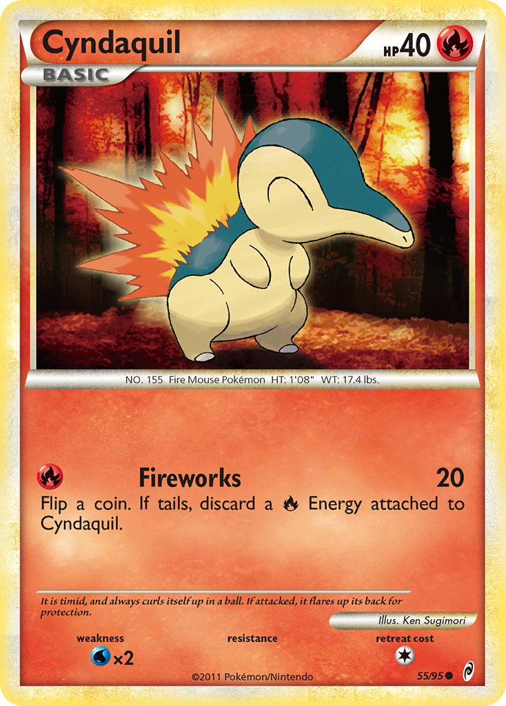 Cyndaquil (55/95) [HeartGold & SoulSilver: Call of Legends] | Nerdhalla Games