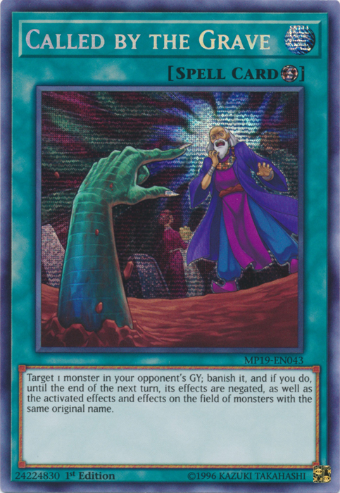 Called by the Grave [MP19-EN043] Prismatic Secret Rare | Nerdhalla Games