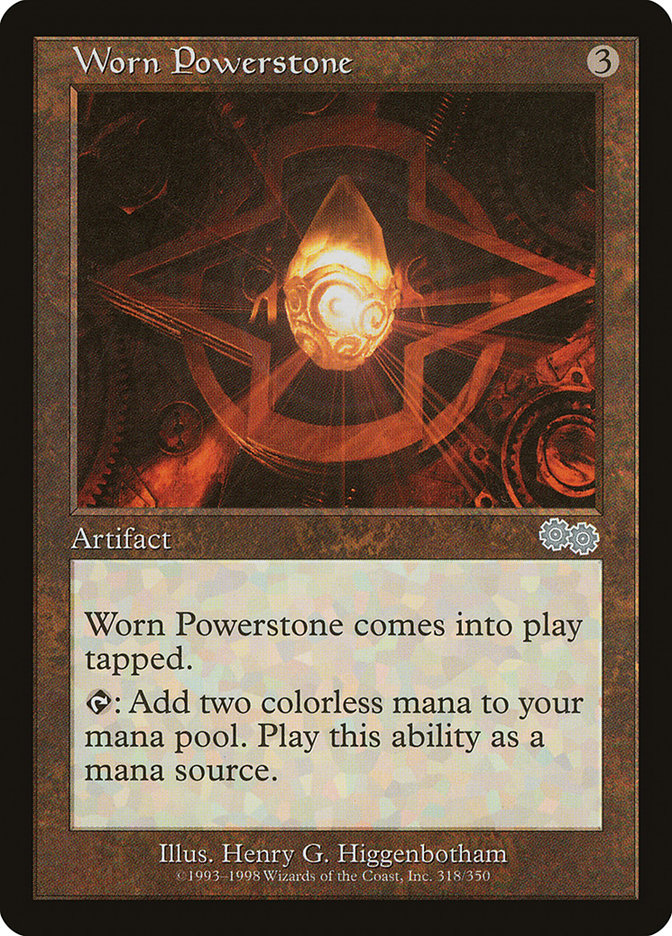 Worn Powerstone [Urza's Saga] | Nerdhalla Games