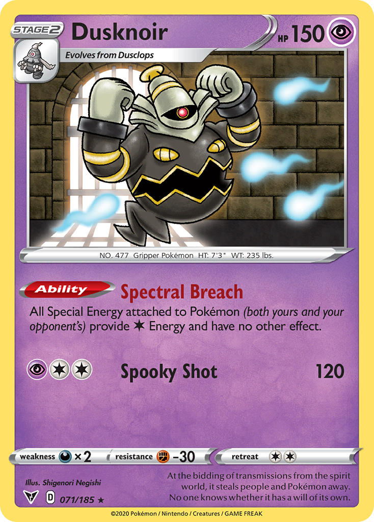 Dusknoir (071/185) [Sword & Shield: Vivid Voltage] | Nerdhalla Games