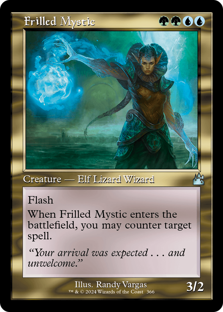 Frilled Mystic (Retro Frame) [Ravnica Remastered] | Nerdhalla Games