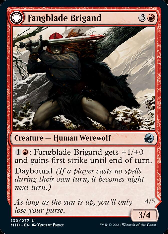 Fangblade Brigand // Fangblade Eviscerator [Innistrad: Midnight Hunt] | Nerdhalla Games