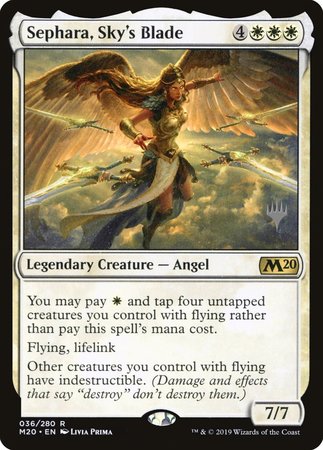 Sephara, Sky's Blade [Core Set 2020 Promos] | Nerdhalla Games