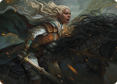 Eowyn, Fearless Knight Art Card [The Lord of the Rings: Tales of Middle-earth Art Series] | Nerdhalla Games