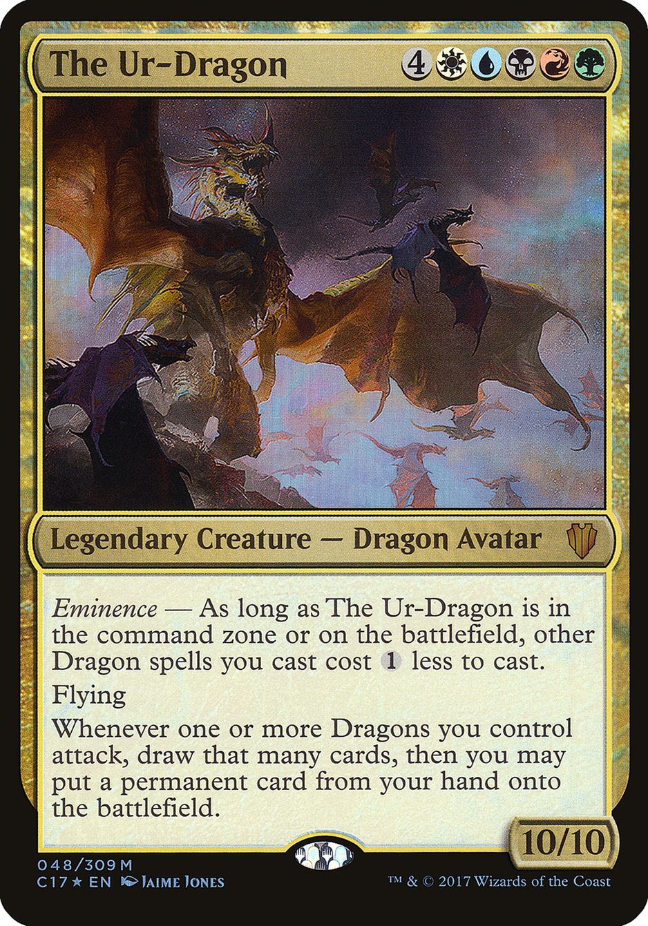 The Ur-Dragon (Oversized) [Commander 2017 Oversized] | Nerdhalla Games