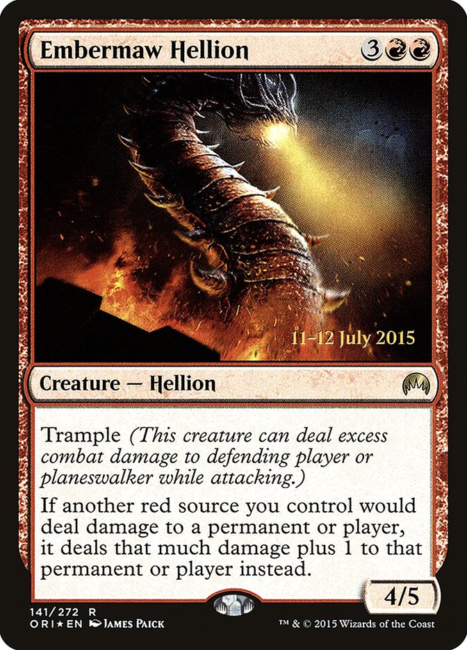 Embermaw Hellion [Magic Origins Prerelease Promos] | Nerdhalla Games