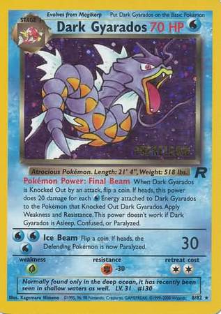 Dark Gyarados (8/82) (Prerelease Promo) [Team Rocket Unlimited] | Nerdhalla Games