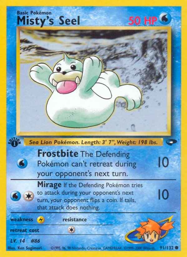 Misty's Seel (91/132) [Gym Challenge 1st Edition] | Nerdhalla Games