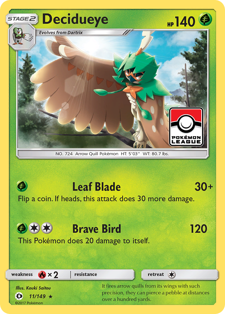 Decidueye (11/149) [Sun & Moon: Base Set] | Nerdhalla Games