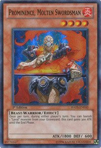 Prominence, Molten Swordsman [HA05-EN010] Super Rare | Nerdhalla Games