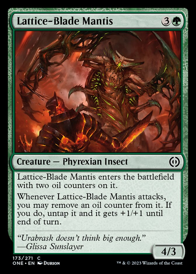 Lattice-Blade Mantis [Phyrexia: All Will Be One] | Nerdhalla Games