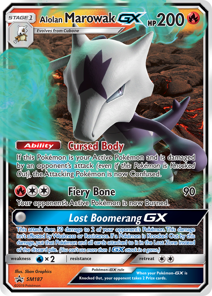 Alolan Marowak GX (SM187) [Sun & Moon: Black Star Promos] | Nerdhalla Games