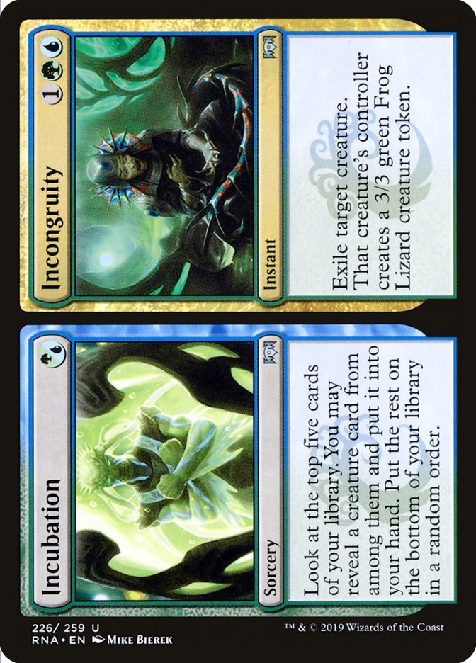 Incubation // Incongruity [Ravnica Allegiance] | Nerdhalla Games