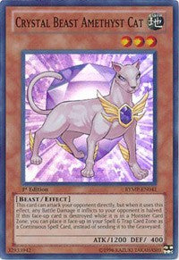 Crystal Beast Amethyst Cat [RYMP-EN041] Super Rare | Nerdhalla Games