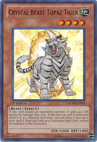 Crystal Beast Topaz Tiger [RYMP-EN043] Super Rare | Nerdhalla Games