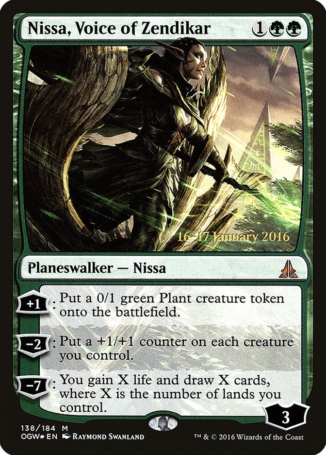 Nissa, Voice of Zendikar [Oath of the Gatewatch Prerelease Promos] | Nerdhalla Games