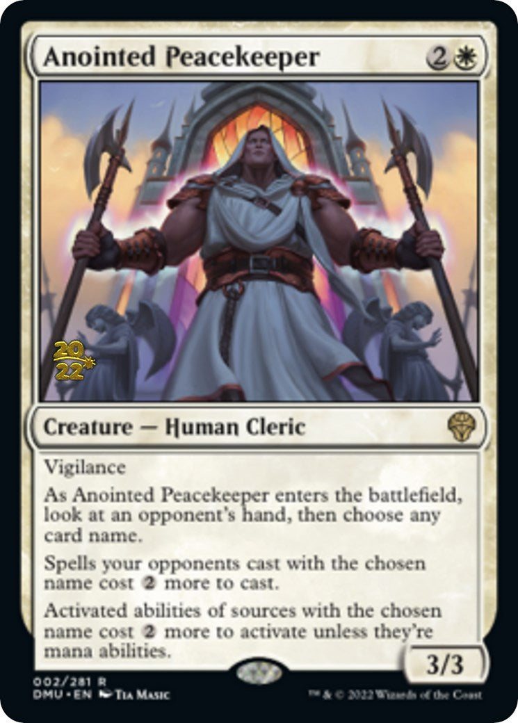 Anointed Peacekeeper [Dominaria United Prerelease Promos] | Nerdhalla Games