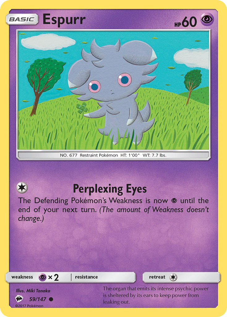 Espurr (59/147) [Sun & Moon: Burning Shadows] | Nerdhalla Games