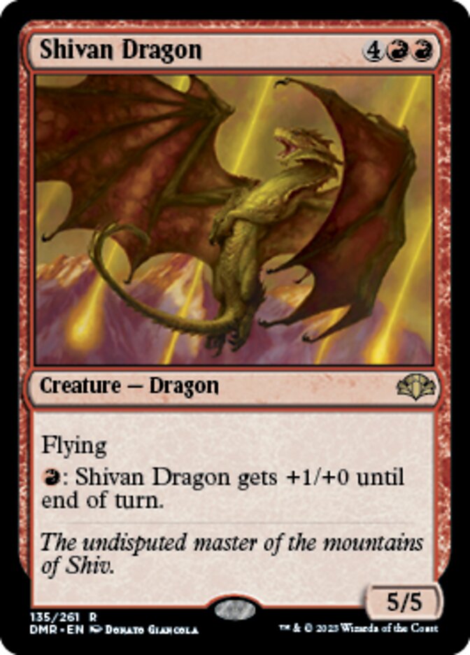 Shivan Dragon [Dominaria Remastered] | Nerdhalla Games