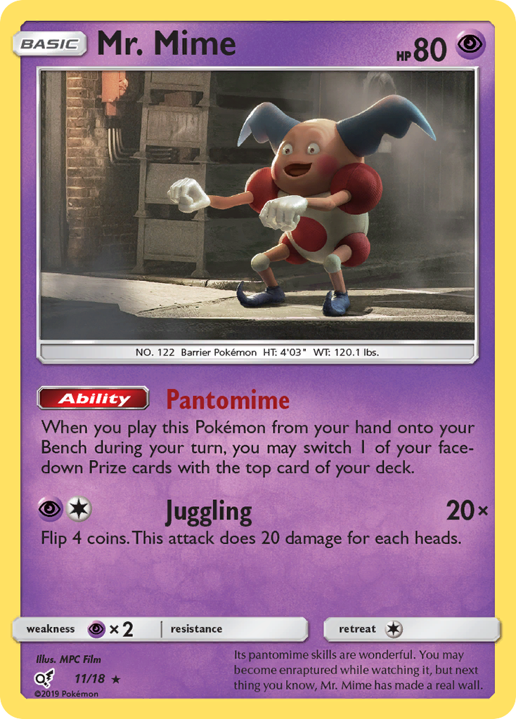 Mr. Mime (11/18) [Sun & Moon: Detective Pikachu] | Nerdhalla Games