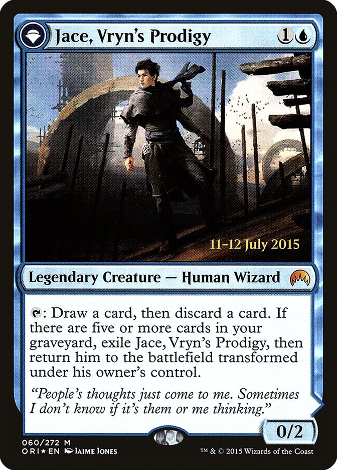 Jace, Vryn's Prodigy // Jace, Telepath Unbound [Magic Origins Prerelease Promos] | Nerdhalla Games