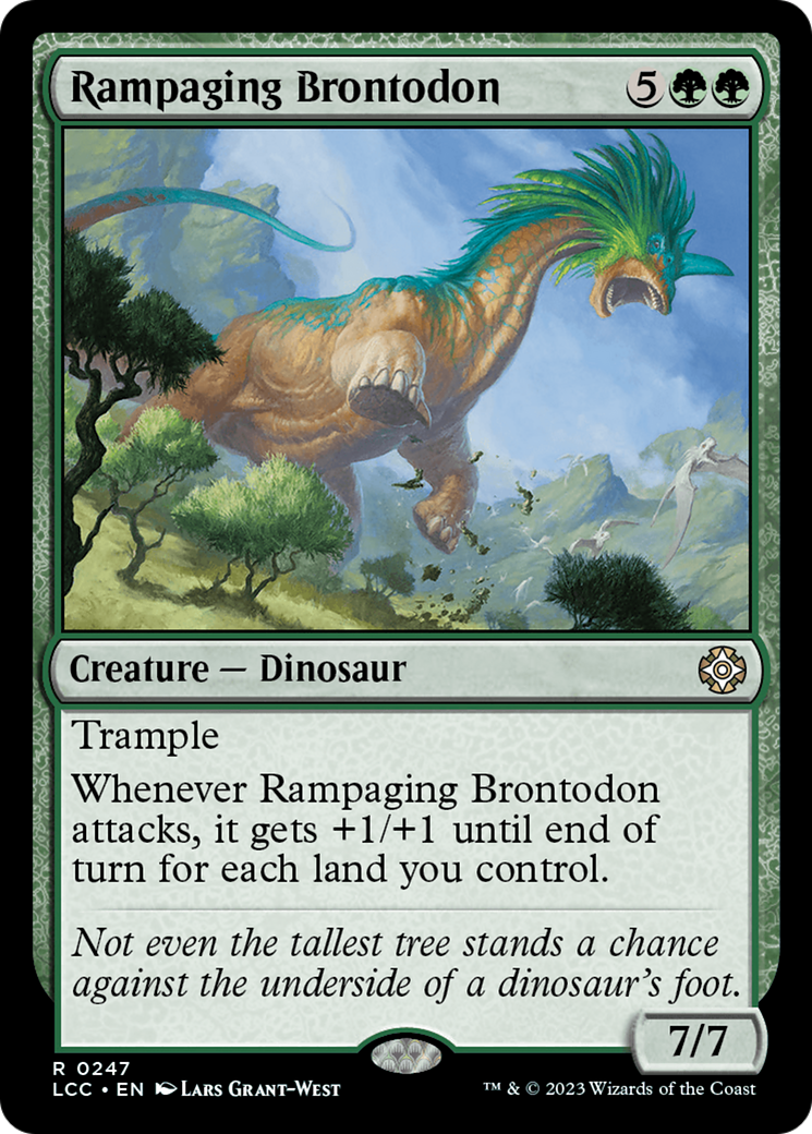 Rampaging Brontodon [The Lost Caverns of Ixalan Commander] | Nerdhalla Games