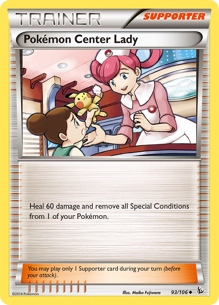 Pokemon Center Lady (93/106) [XY: Flashfire] | Nerdhalla Games