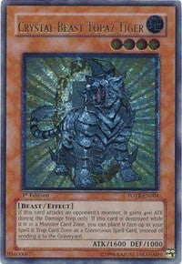 Crystal Beast Topaz Tiger (UTR) [FOTB-EN004] Ultimate Rare | Nerdhalla Games