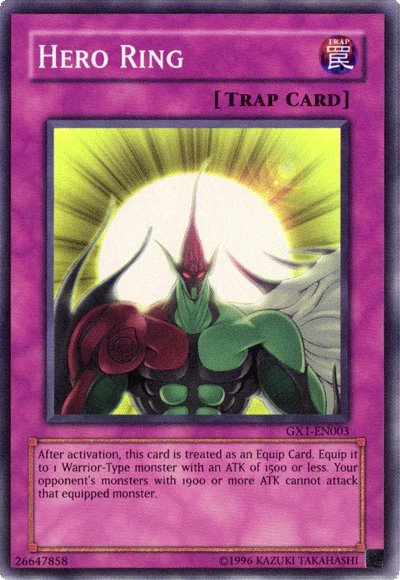 Hero Ring [GX1-EN003] Super Rare | Nerdhalla Games