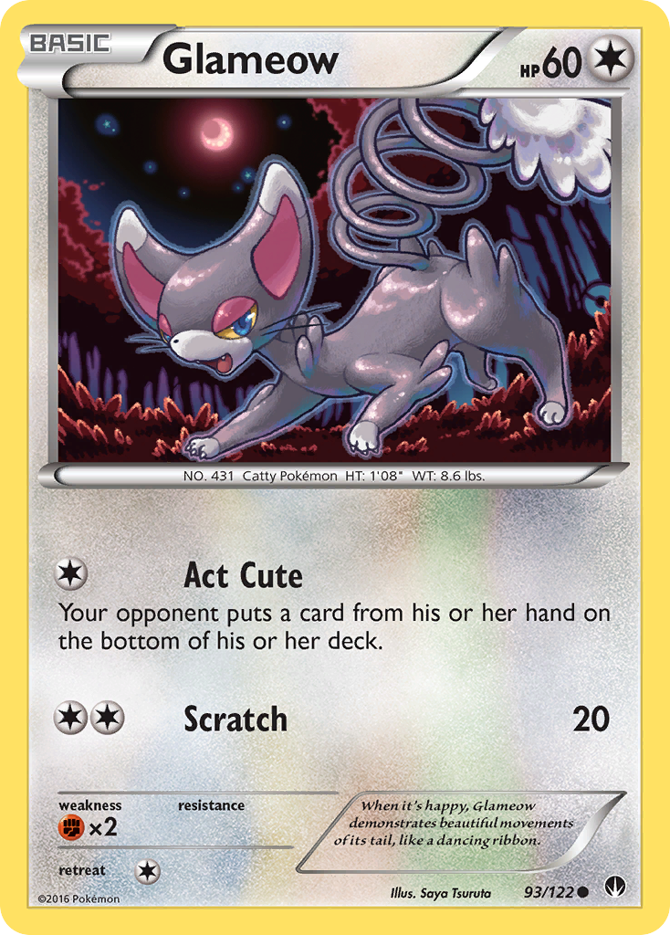 Glameow (93/122) [XY: BREAKpoint] | Nerdhalla Games