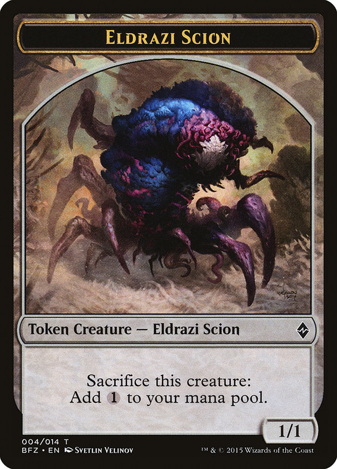 Eldrazi Scion (004/014) [Battle for Zendikar Tokens] | Nerdhalla Games