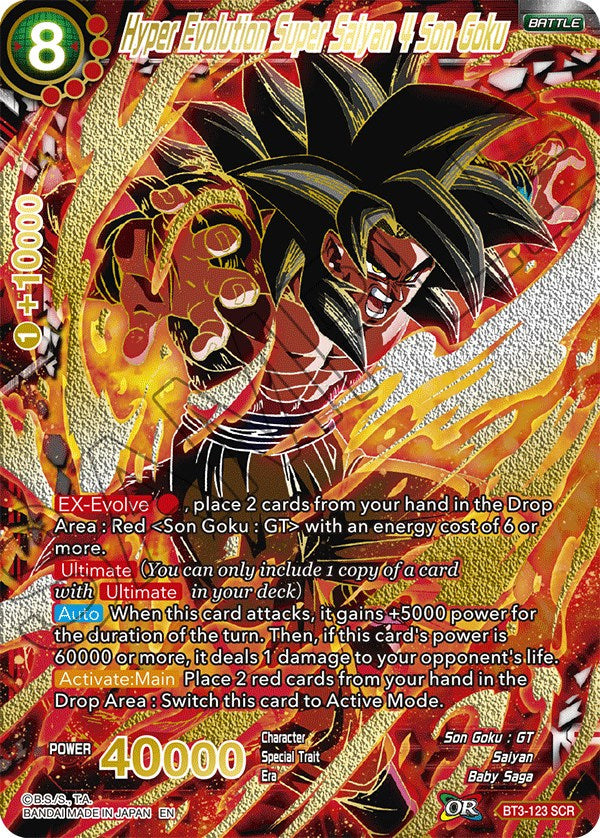 Hyper Evolution Super Saiyan 4 Son Goku (SCR) (BT3-123) [5th Anniversary Set] | Nerdhalla Games