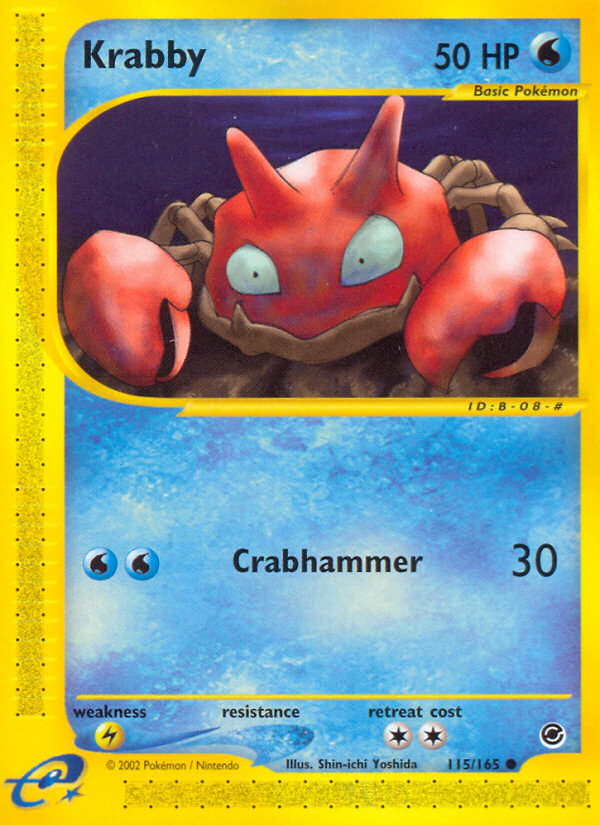 Krabby (115/165) [Expedition: Base Set] | Nerdhalla Games