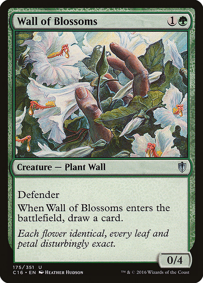 Wall of Blossoms [Commander 2016] | Nerdhalla Games