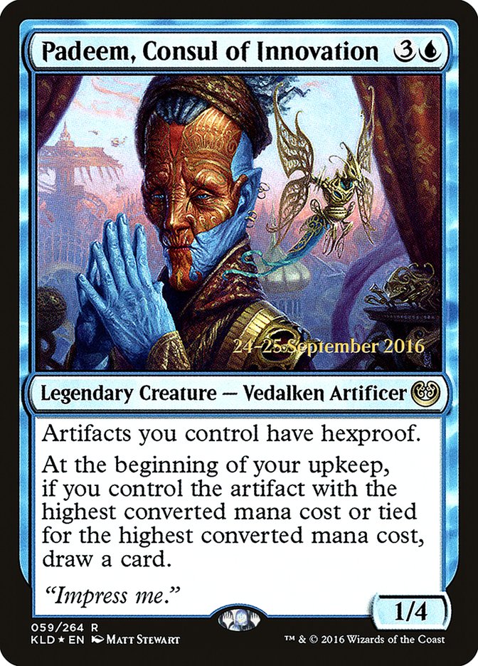 Padeem, Consul of Innovation  [Kaladesh Prerelease Promos] | Nerdhalla Games