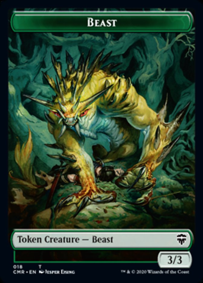 Beast (18) // Beast Token (19) [Commander Legends Tokens] | Nerdhalla Games