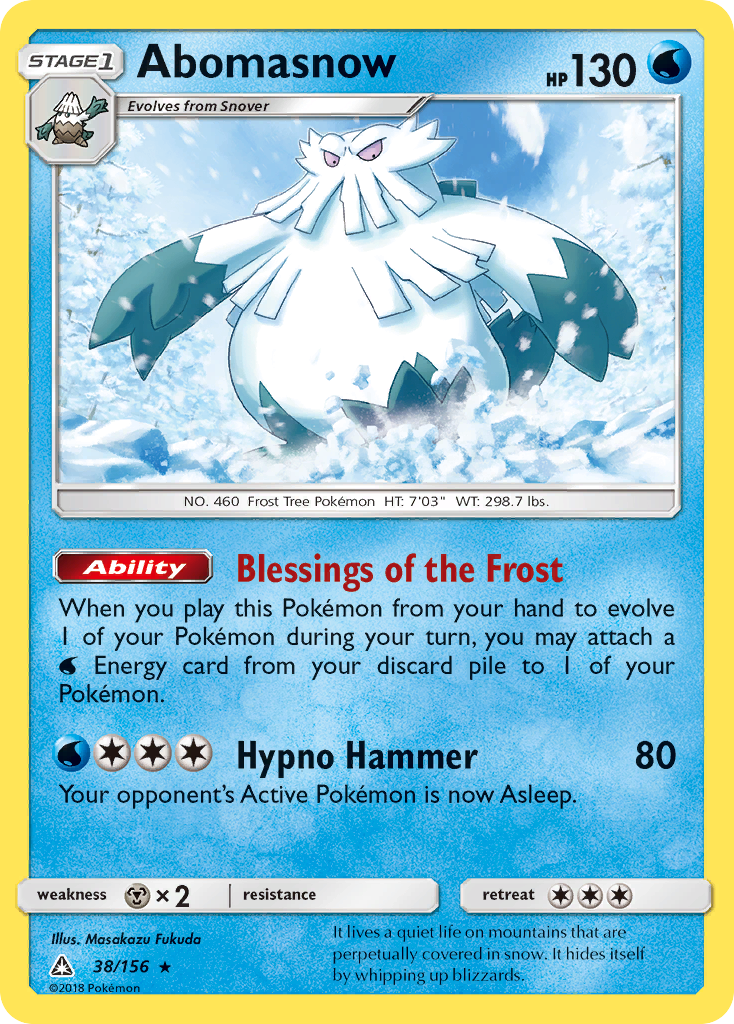 Abomasnow (38/156) [Sun & Moon: Ultra Prism] | Nerdhalla Games