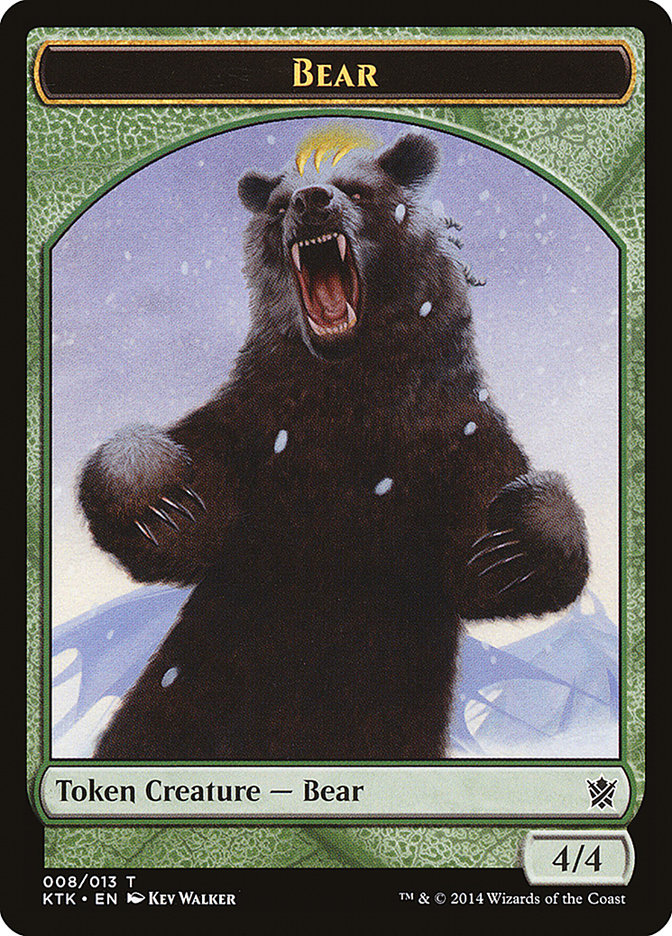 Bear [Khans of Tarkir Tokens] | Nerdhalla Games