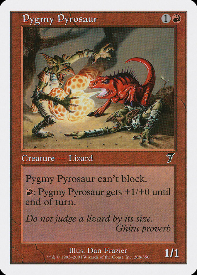 Pygmy Pyrosaur [Seventh Edition] | Nerdhalla Games