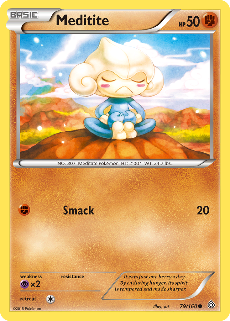 Meditite (79/160) [XY: Primal Clash] | Nerdhalla Games