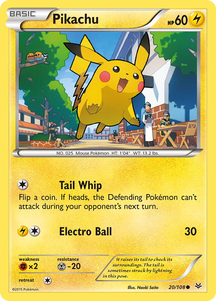 Pikachu (20/108) [XY: Roaring Skies] | Nerdhalla Games