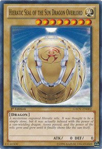 Hieratic Seal of the Sun Dragon Overlord [GAOV-EN002] Common | Nerdhalla Games