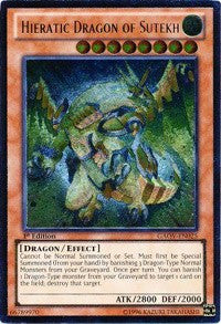 Hieratic Dragon of Sutekh (UTR) [GAOV-EN025] Ultimate Rare | Nerdhalla Games