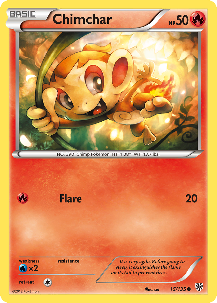 Chimchar (15/135) [Black & White: Plasma Storm] | Nerdhalla Games