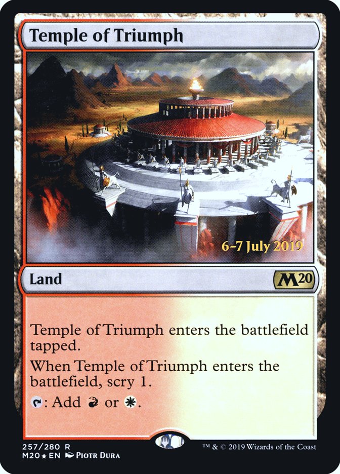 Temple of Triumph  [Core Set 2020 Prerelease Promos] | Nerdhalla Games