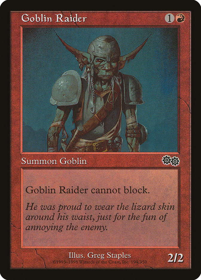 Goblin Raider [Urza's Saga] | Nerdhalla Games