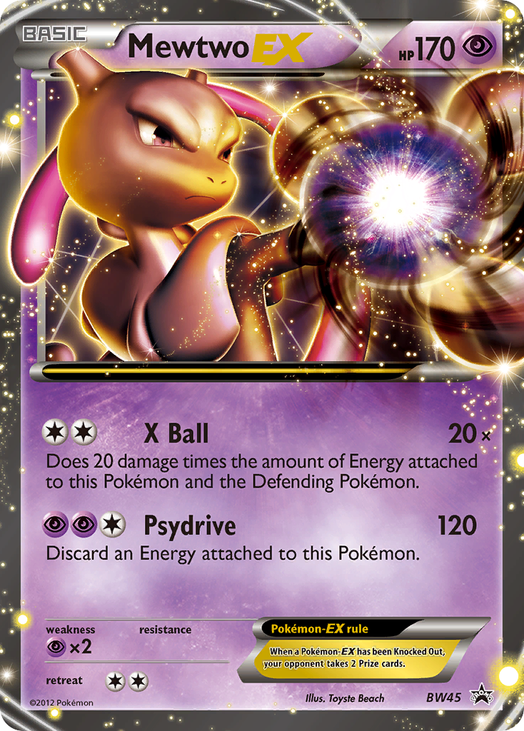 Mewtwo EX (BW45) [Black & White: Black Star Promos] | Nerdhalla Games