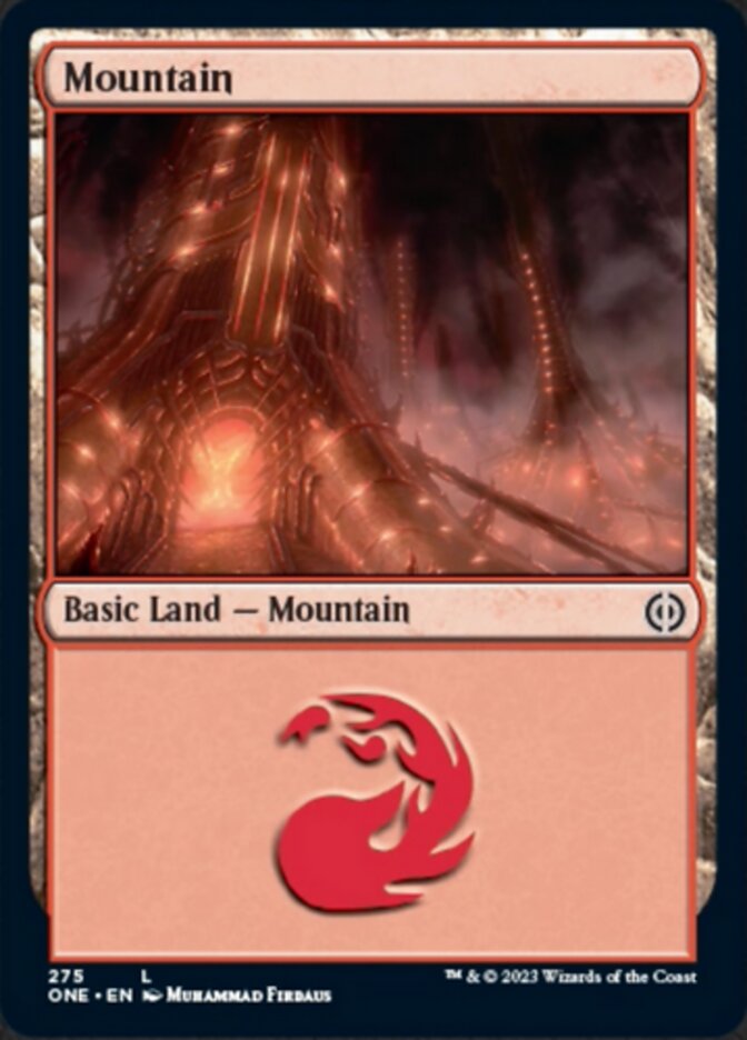 Mountain (275) [Phyrexia: All Will Be One] | Nerdhalla Games